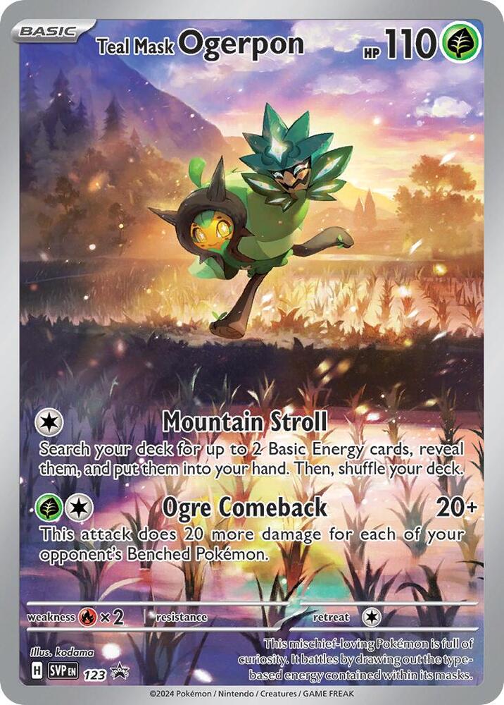 Ogerpon 123 - Monster Mart - Pokémon Cards Australia