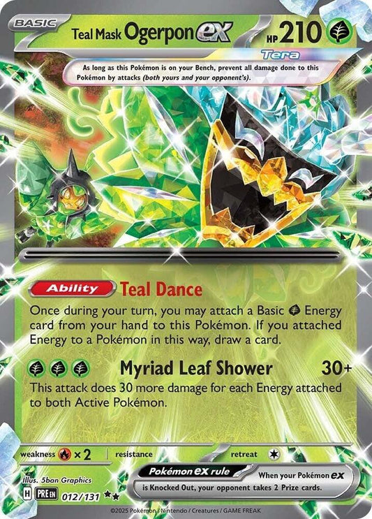 Ogerpon EX 012/131 - Monster Mart - Pokémon Cards Australia