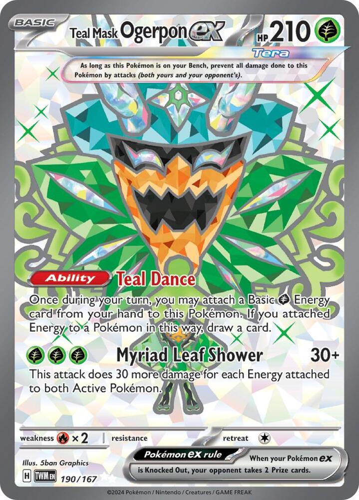 Ogerpon EX 190/167 - Monster Mart - Pokémon Cards Australia