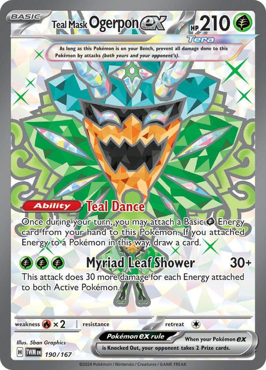 Ogerpon EX 190/167 - Monster Mart - Pokémon Cards Australia