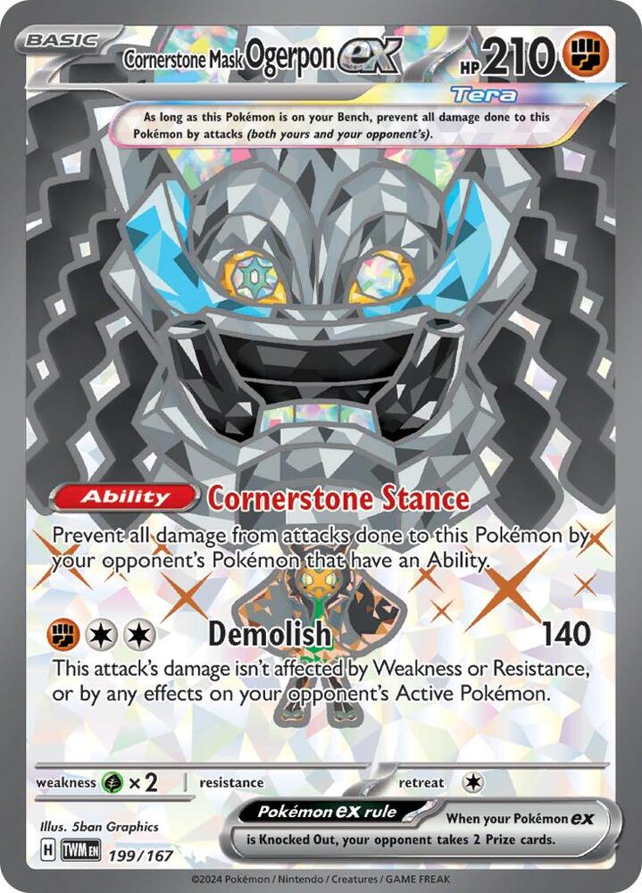 Ogerpon EX 199/167 - Monster Mart - Pokémon Cards Australia