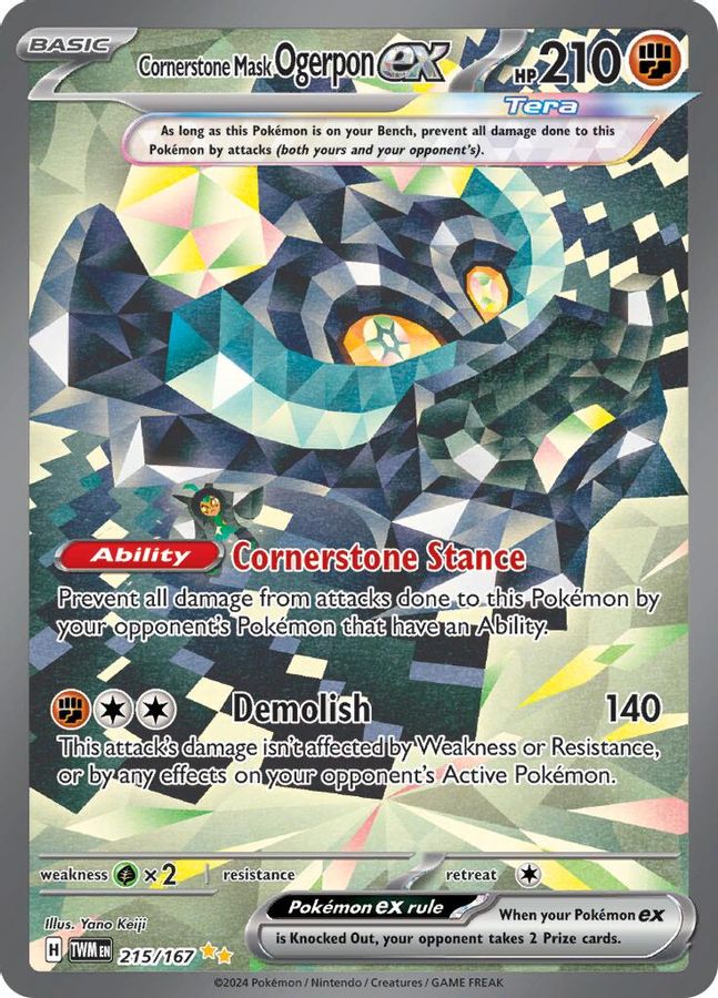 Ogerpon EX 215/167 - Monster Mart - Pokémon Cards Australia