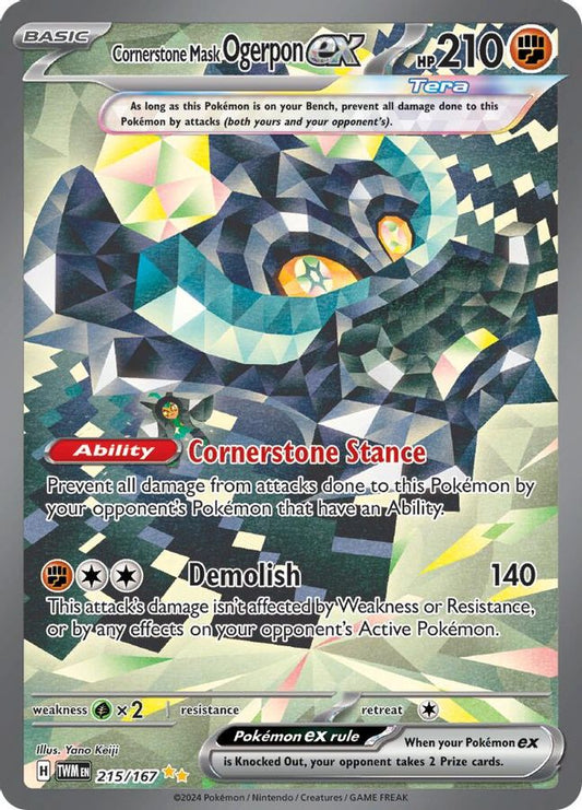 Ogerpon EX 215/167 - Monster Mart - Pokémon Cards Australia