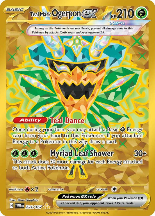 Ogerpon EX 221/167 - Monster Mart - Pokémon Cards Australia