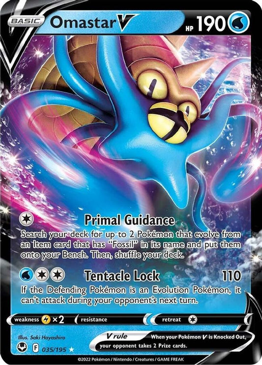 Omastar V 035/195 - Monster Mart - Pokémon Cards Australia