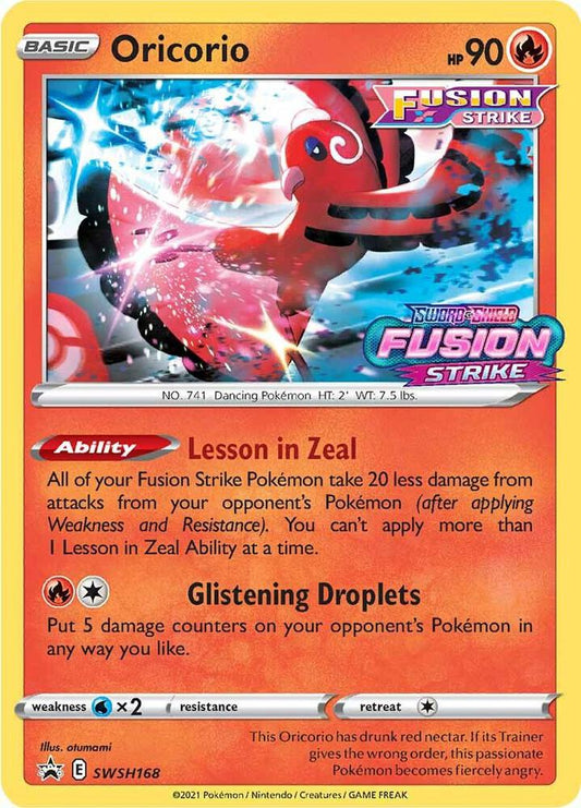 Oricorio SWSH168 - Monster Mart - Pokémon Cards Australia