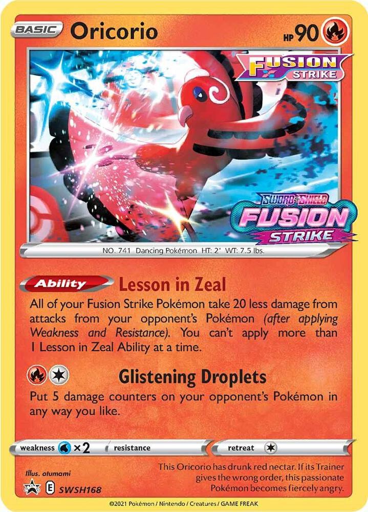 Oricorio SWSH168 - Monster Mart - Pokémon Cards Australia