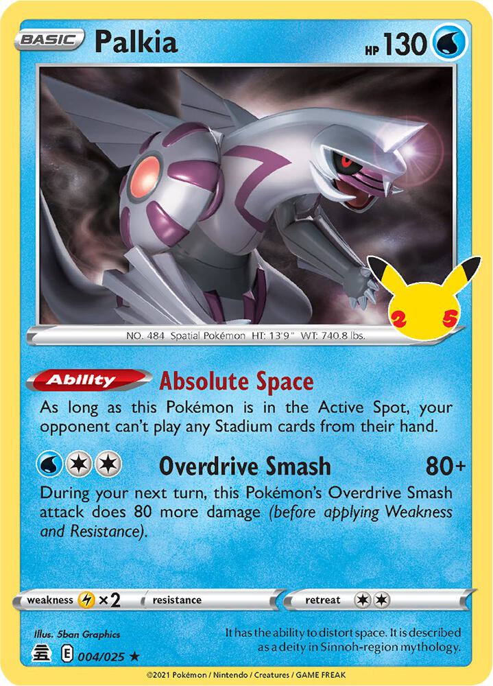 Palkia 004/025 - Monster Mart - Pokémon Cards Australia