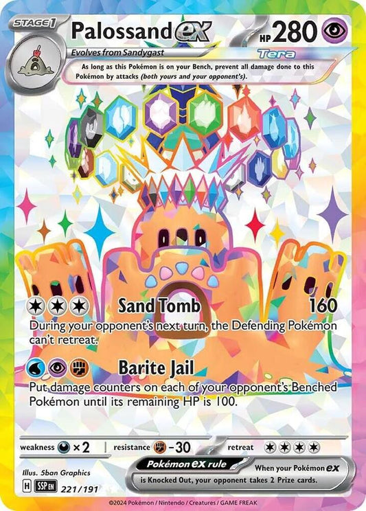 Palossand EX 221/191 - Monster Mart - Pokémon Cards Australia
