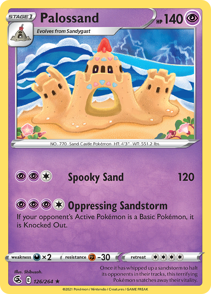 Palossand Reverse Holo 126/264 - Monster Mart - Pokémon Cards Australia