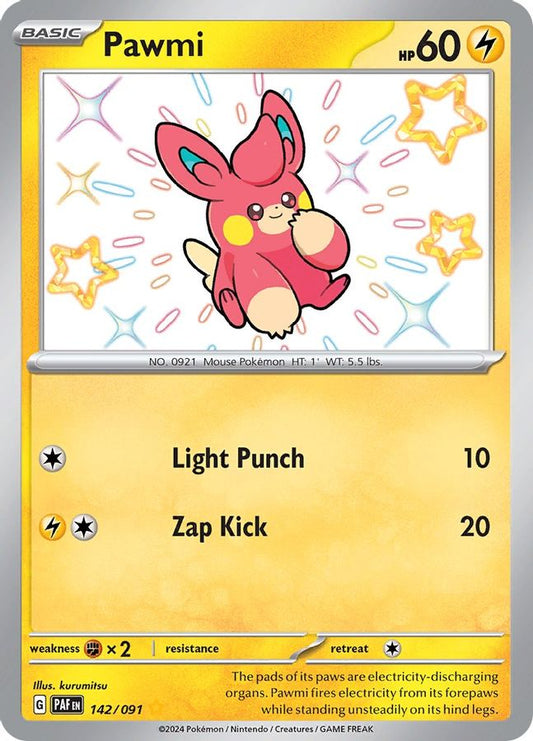 Pawmi 142/091 - Monster Mart - Pokémon Cards Australia