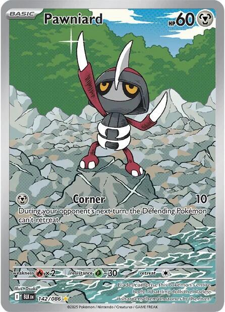 Pawniard 142/086 - Monster Mart - Pokémon Cards Australia