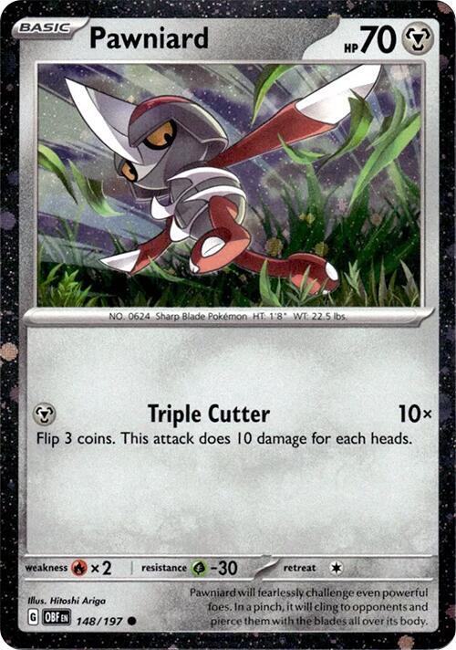 Pawniard Cosmos Holo 148/197 - Monster Mart - Pokémon Cards Australia
