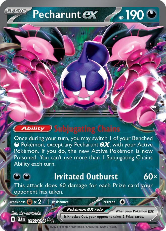 Pecharunt EX 039/064 - Monster Mart - Pokémon Cards Australia Pokemon Cards