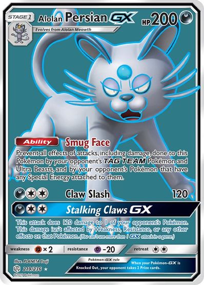 Persian GX 219/236 - Monster Mart - Pokémon Cards Australia