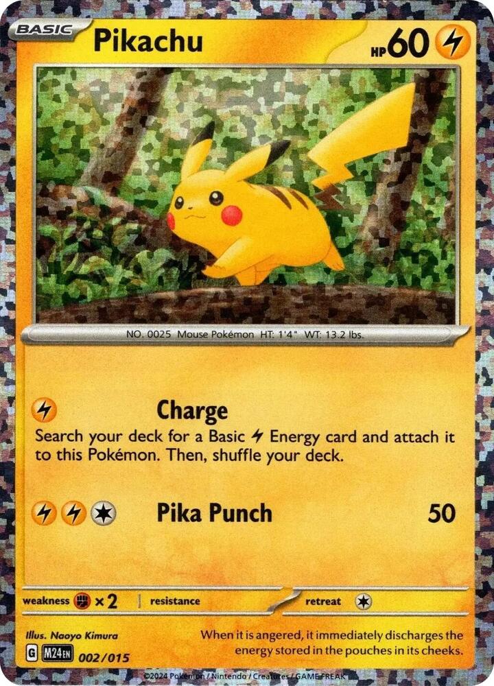 Pikachu 002/015 - Monster Mart - Pokémon Cards Australia