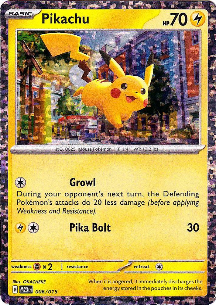 Pikachu 006/015 - Monster Mart - Pokémon Cards Australia