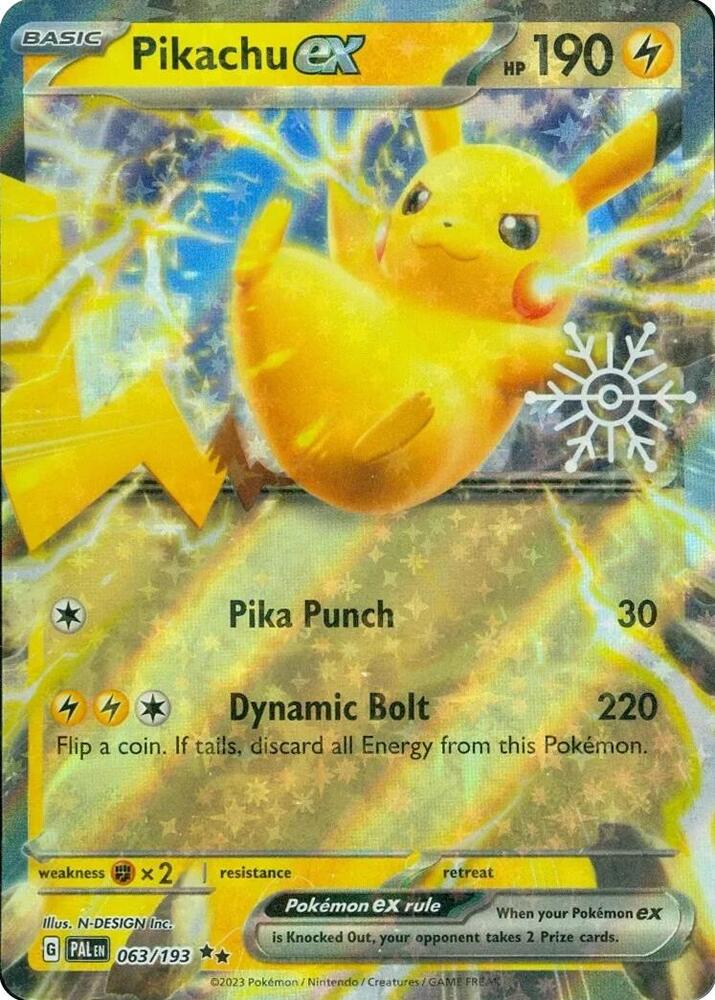 Pikachu EX 063/193 Holiday Calendar - Monster Mart - Pokémon Cards Australia