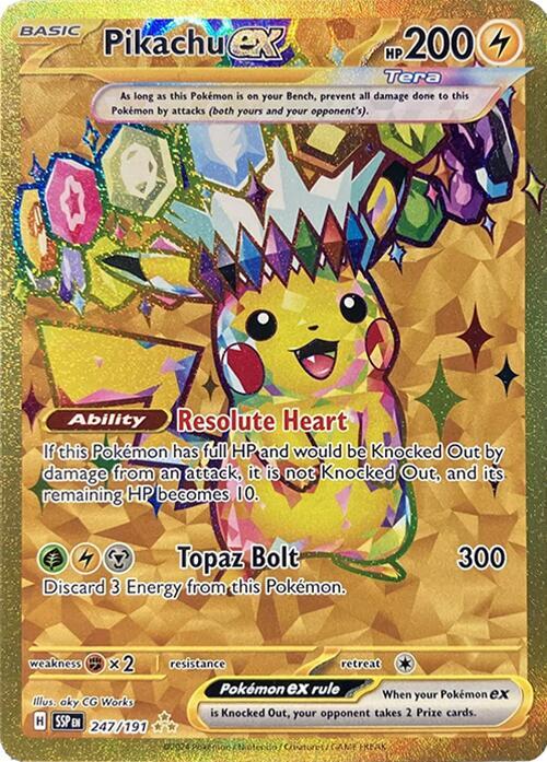 Pikachu EX 247/191 - Monster Mart - Pokémon Cards Australia