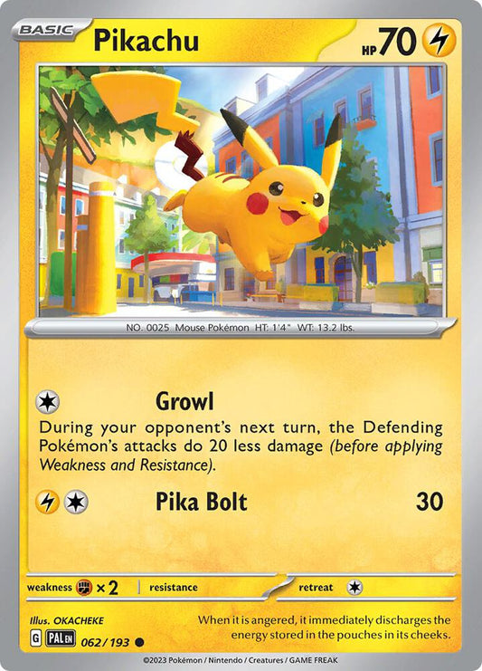 Pikachu Reverse Holo 062/193 - Monster Mart - Pokémon Cards Australia