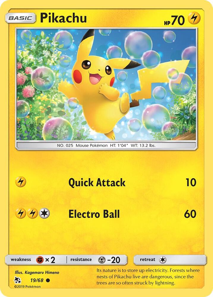 Pikachu Reverse Holo 19/68 - Monster Mart - Pokémon Cards Australia