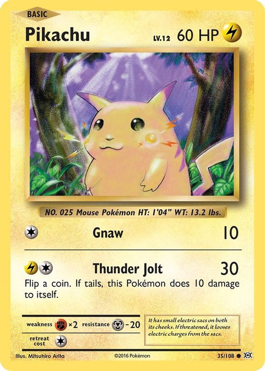 Pikachu Reverse Holo 35/108 - Monster Mart - Pokémon Cards Australia