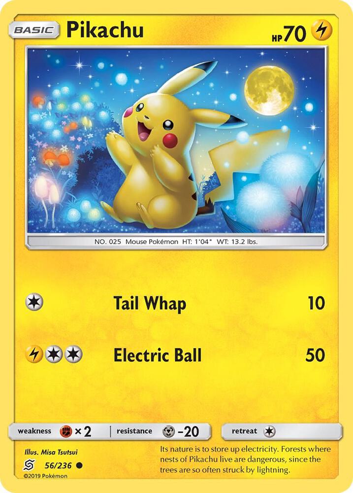 Pikachu Reverse Holo 56/236 - Monster Mart - Pokémon Cards Australia