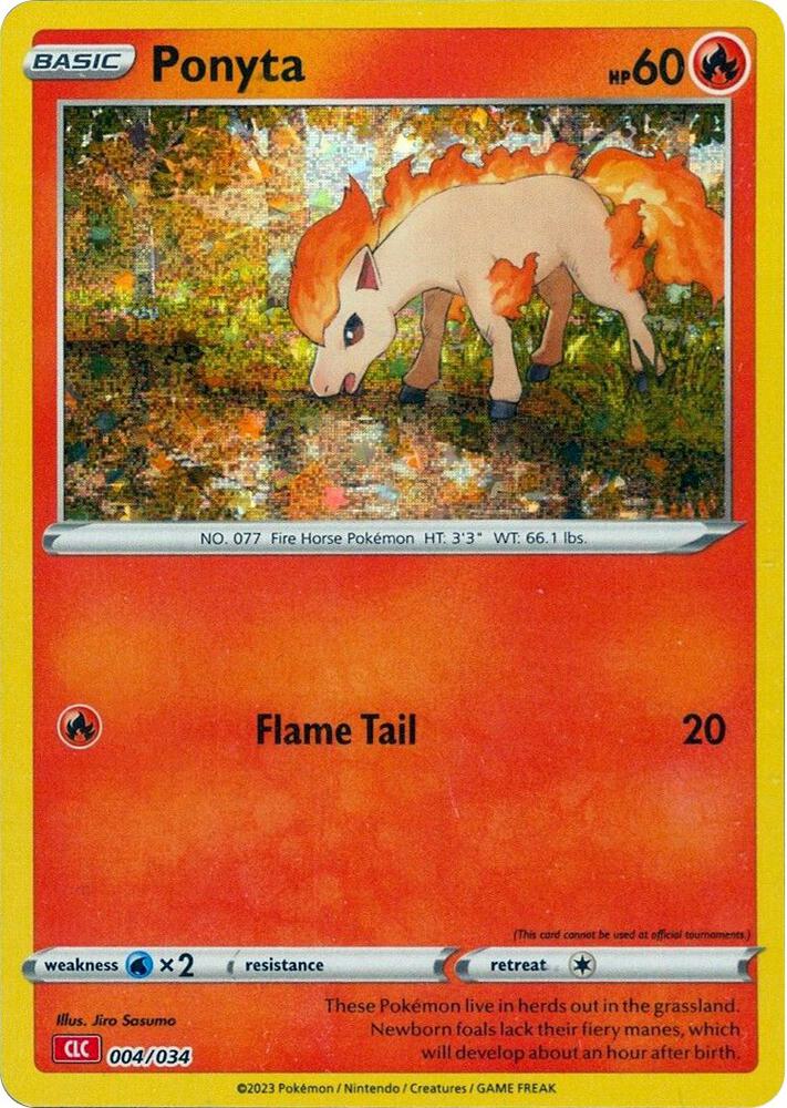 Ponyta 004/034 (CLC) - Monster Mart - Pokémon Cards Australia