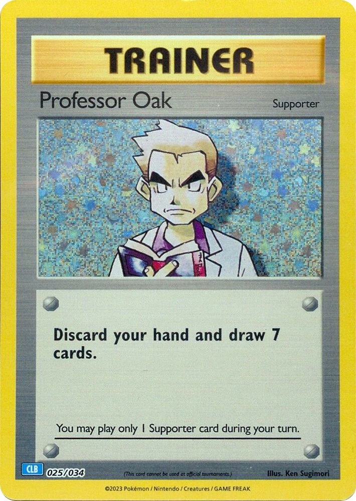 Professor Oak 025/034 (CLB) - Monster Mart - Pokémon Cards Australia