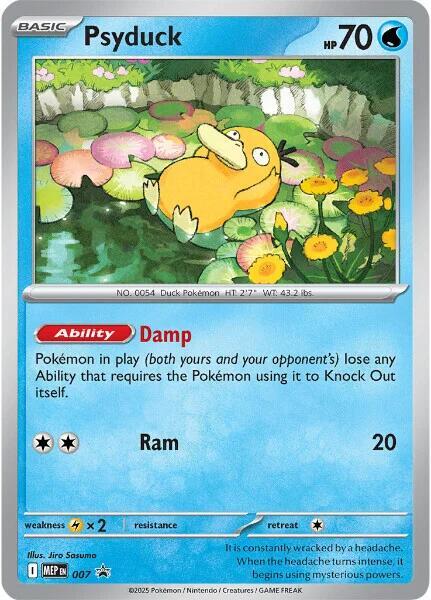 Psyduck 007 Cosmos Holo - Monster Mart - Pokémon Cards Australia
