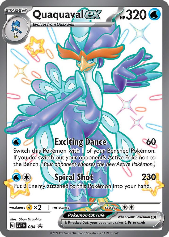 Quaquaval EX 084 - Monster Mart - Pokémon Cards Australia