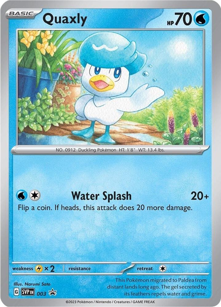 Quaxly 003 - Monster Mart - Pokémon Cards Australia