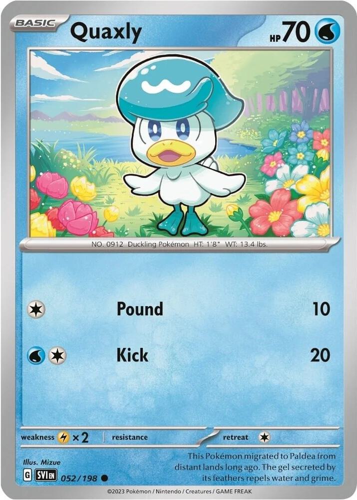Quaxly 052/198 - Monster Mart - Pokémon Cards Australia