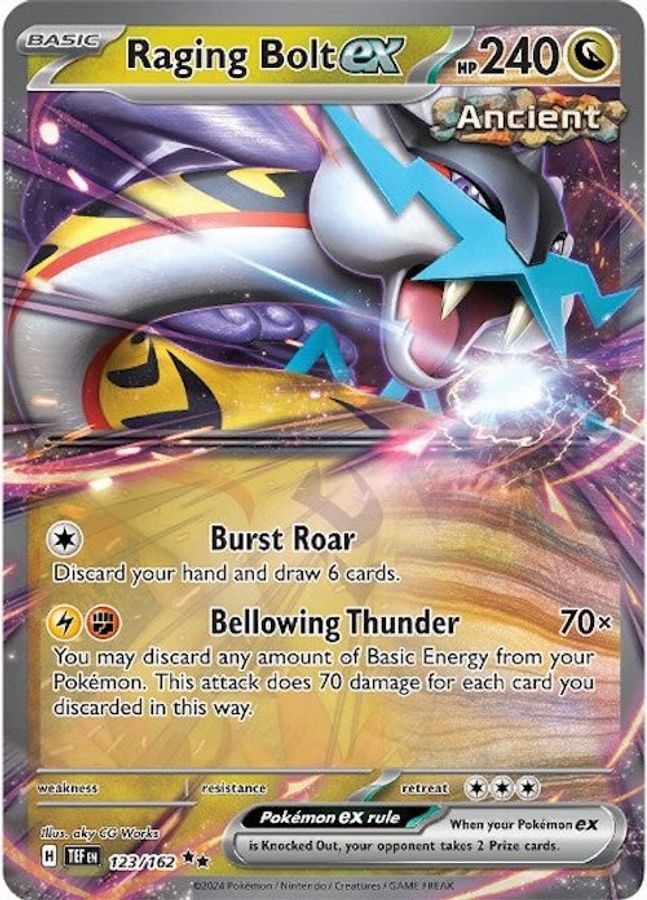 Raging Bolt EX 123/162 - Monster Mart - Pokémon Cards Australia