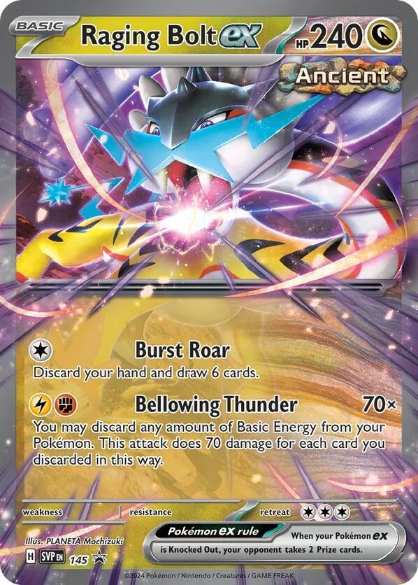 Raging Bolt EX 145 - Monster Mart - Pokémon Cards Australia