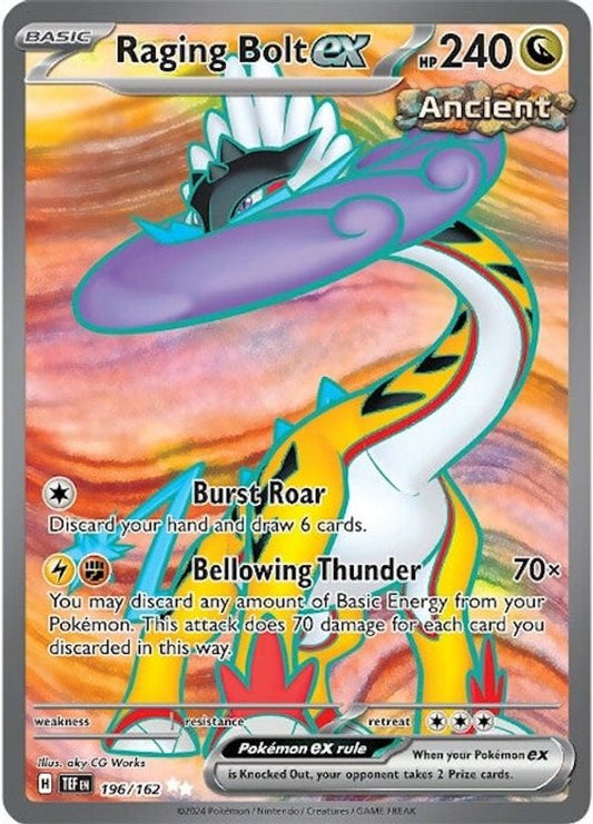 Raging Bolt EX 196/162 - Monster Mart - Pokémon Cards Australia