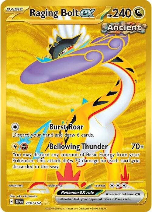 Raging Bolt EX 218/162 - Monster Mart - Pokémon Cards Australia