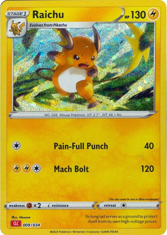 Raichu 009/034 (CLC) - Monster Mart - Pokémon Cards Australia