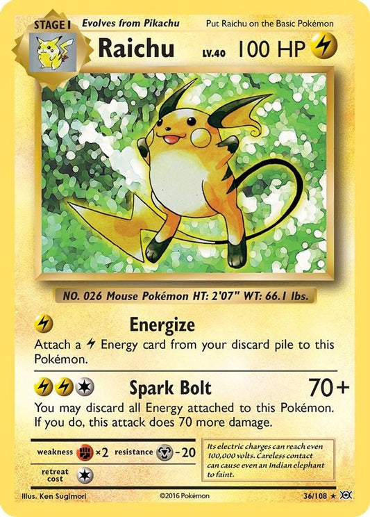 Raichu Holo 36/108 - Monster Mart - Pokémon Cards Australia
