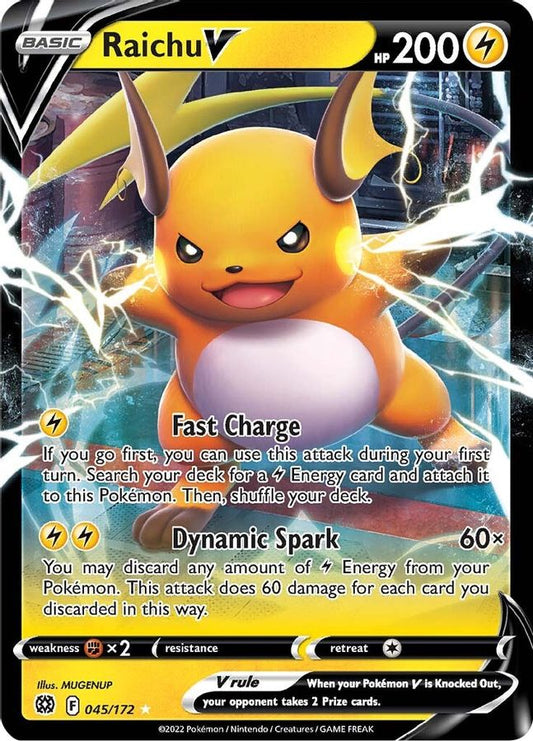 Raichu V 045/172 - Monster Mart - Pokémon Cards Australia