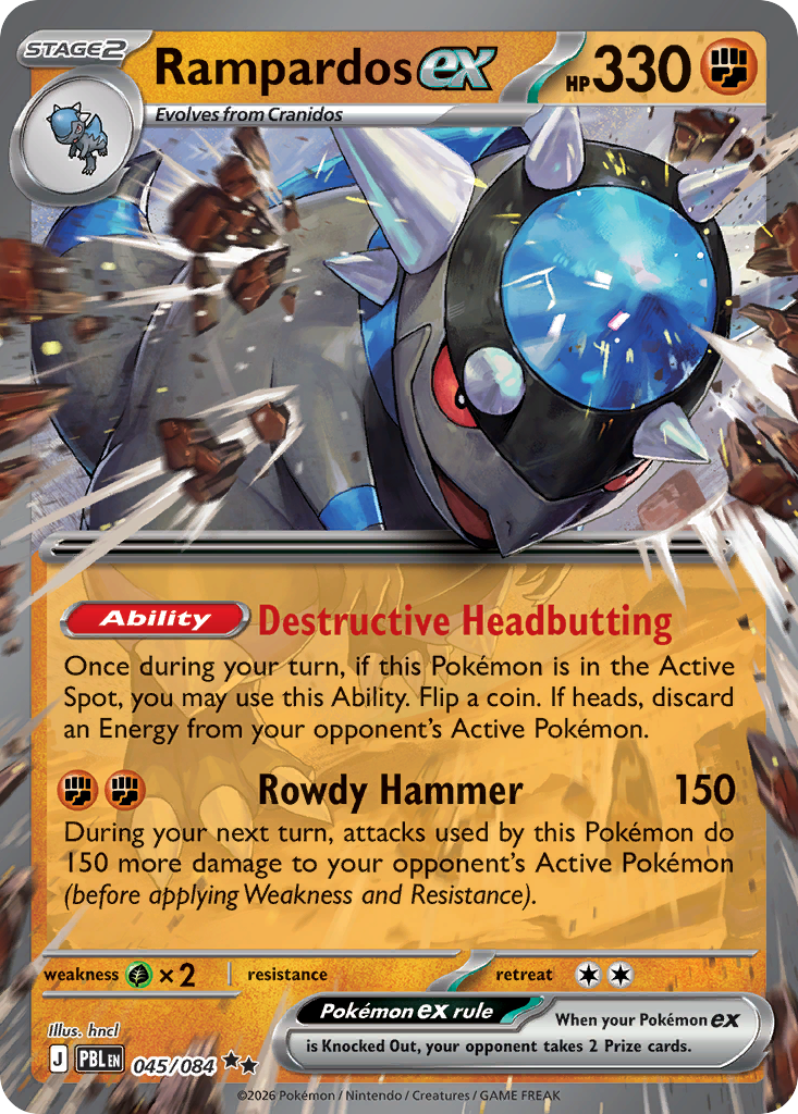 Rampardos EX 045/084 - Monster Mart - Pokémon Cards Australia