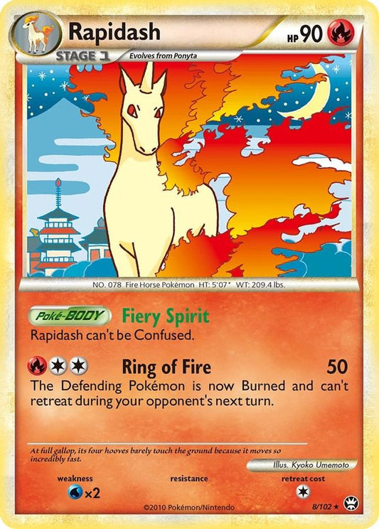 Rapidash Holo 8/102 - Monster Mart - Pokémon Cards Australia