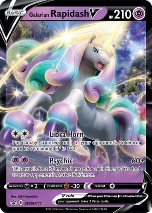 Rapidash V SWSH111 - Monster Mart - Pokémon Cards Australia