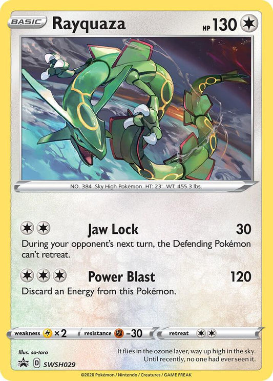 Rayquaza SWSH029 - Monster Mart - Pokémon Cards Australia