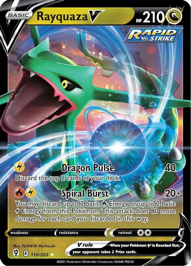 Rayquaza V 110/203 - Monster Mart - Pokémon Cards Australia