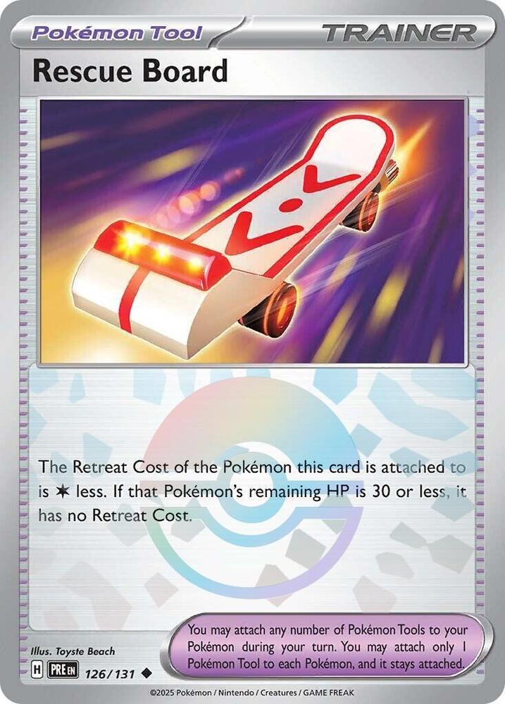 Rescue Board 126/131 Poke Ball - Monster Mart - Pokémon Cards Australia