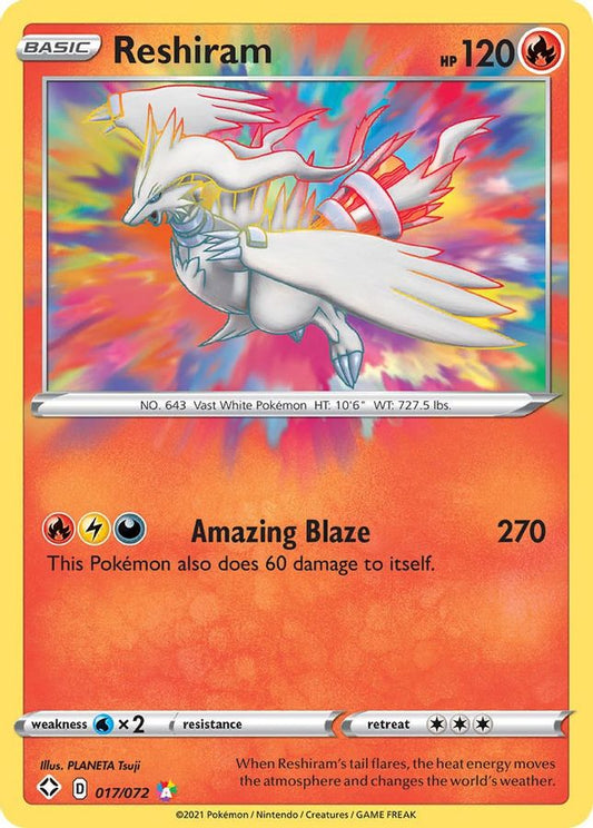 Reshiram 017/072 - Monster Mart - Pokémon Cards Australia