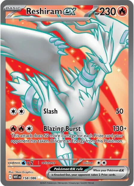 Reshiram 158/086 - Monster Mart - Pokémon Cards Australia