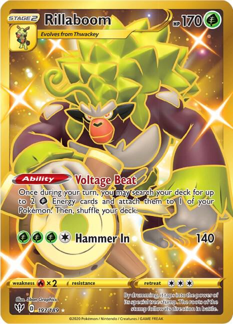 Rillaboom 197/189 - Monster Mart - Pokémon Cards Australia