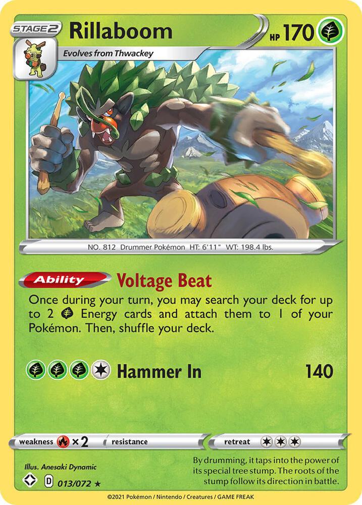 Rillaboom Holo 013/072 - Monster Mart - Pokémon Cards Australia
